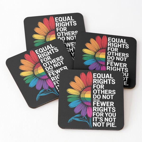 Item preview, Rainbow Equal Rights Its Not Pie LGBT Pride Month designed and sold by DrewLeuschke.