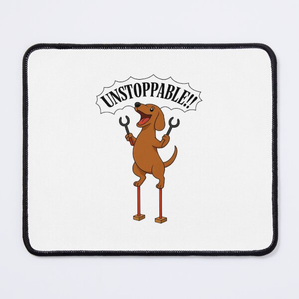 Item preview, Unstoppable Dachshund designed and sold by Fire Engine Red .