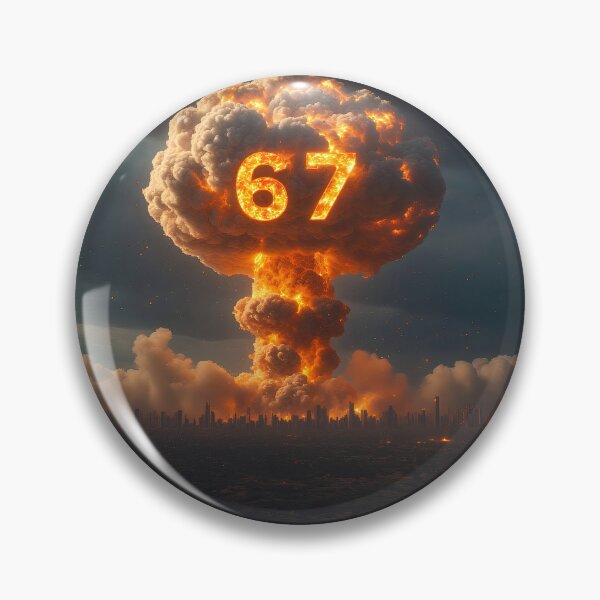 Item preview, Six Seven 6-7 Nuclear Explosion Mushroom Cloud Delta designed and sold by The Funky Sprunki.