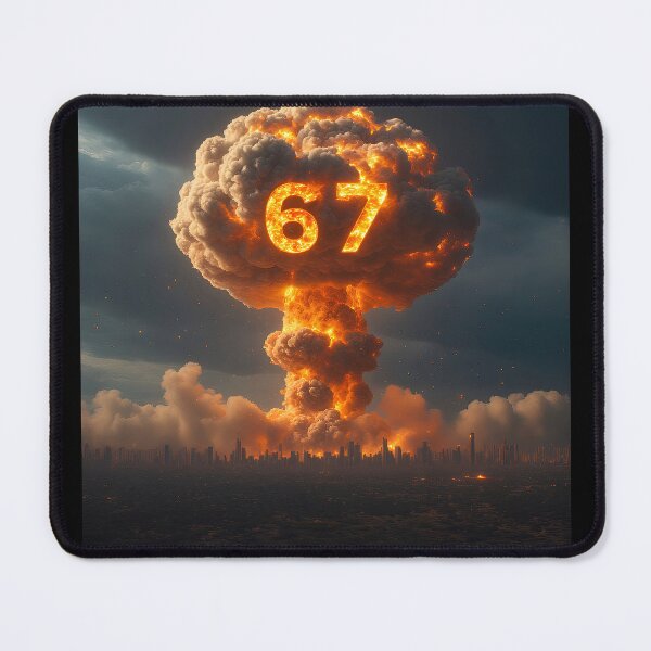 Item preview, Six Seven 6-7 Nuclear Explosion Mushroom Cloud Delta designed and sold by The Funky Sprunki.
