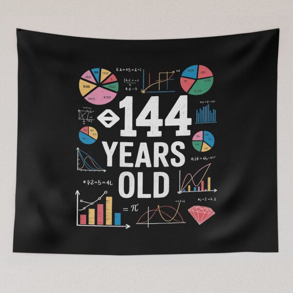 Item preview, Square Root Of 144 12th Birthday 12 Year Old Math Nerd  designed and sold by KonstanKoraner.