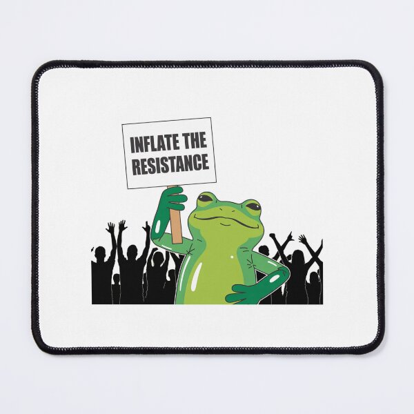 Item preview, Inflate the Resistance Frog Protest Sticker – Activist Satire Illustration designed and sold by Instant Trend Shop.