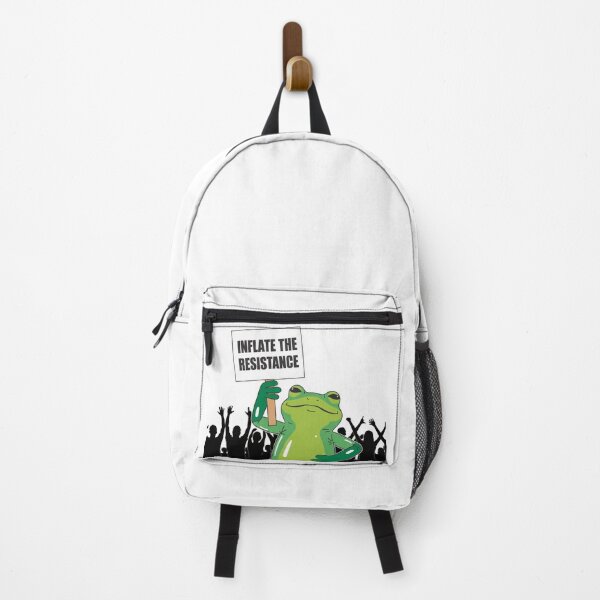 Item preview, Inflate the Resistance Frog Protest Sticker – Activist Satire Illustration designed and sold by Instant Trend Shop.