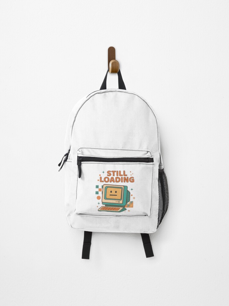 Thumbnail 1 of 3, Backpack, Still Loading - Retro Computer Art designed and sold by EveAlvitres.