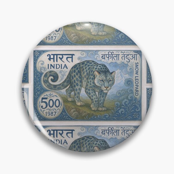 Item preview, 1987 India Snow Leopard Postage Stamp Art designed and sold by retrographics.
