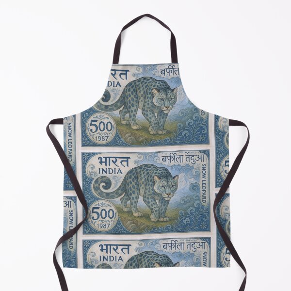 Item preview, 1987 India Snow Leopard Postage Stamp Art designed and sold by retrographics.
