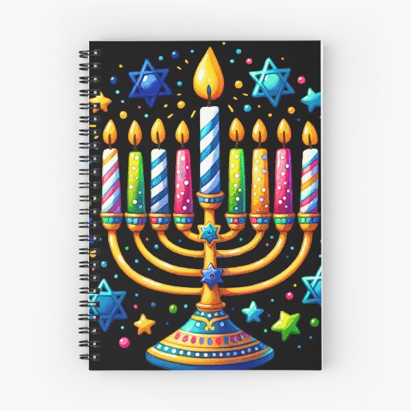 Item preview, Colorful Hanukkah Menorah Design With Stars Of David designed and sold by DEC02.