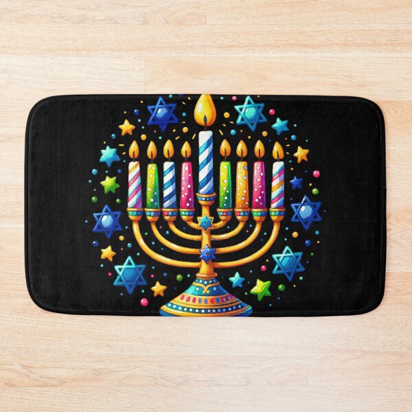 Item preview, Colorful Hanukkah Menorah Design With Stars Of David designed and sold by DEC02.