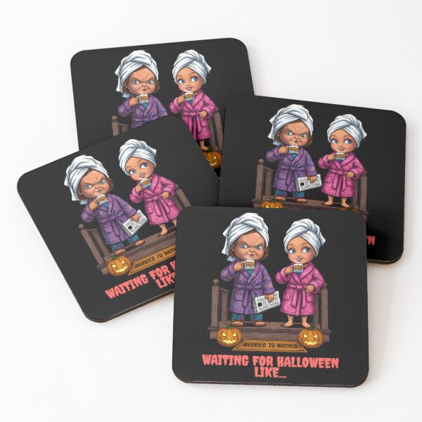 Item preview, Spooky Dolls Waiting for Halloween - Cute Horror Vibes designed and sold by WHITE FLAME PRINTS.