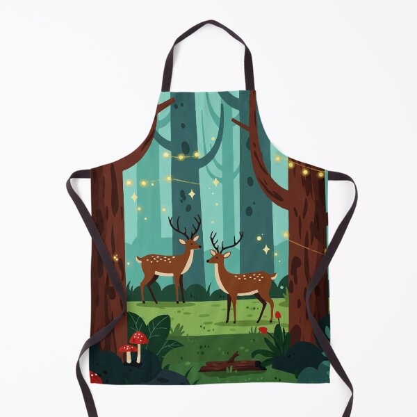 Item preview, Magical forest scene with two reindeer designed and sold by Design4uStudio.