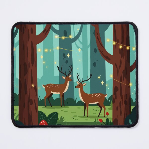 Item preview, Magical forest scene with two reindeer designed and sold by Design4uStudio.
