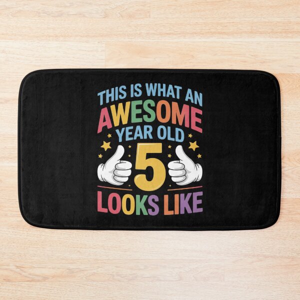 Item preview, This is what an awesome 5 year old looks like 5th birthday 1  designed and sold by KonstanKoraner.