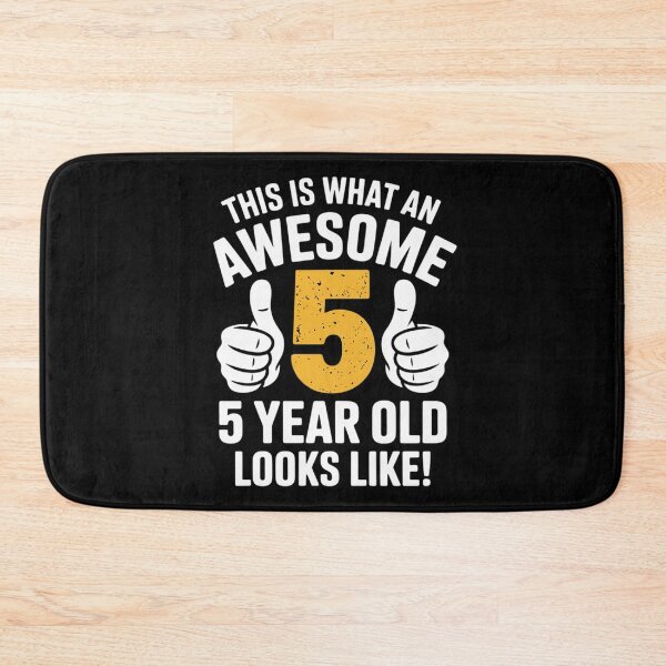 Item preview, This is what an awesome 5 year old looks like 5th birthday  designed and sold by KonstanKoraner.