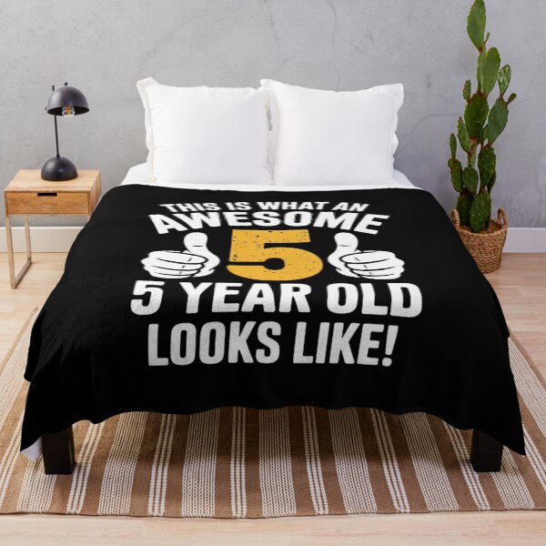 Item preview, This is what an awesome 5 year old looks like 5th birthday  designed and sold by KonstanKoraner.