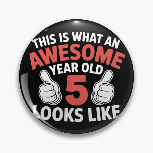 Item preview, This is what an awesome 5 year old looks like 5th Birthday1  designed and sold by KonstanKoraner.