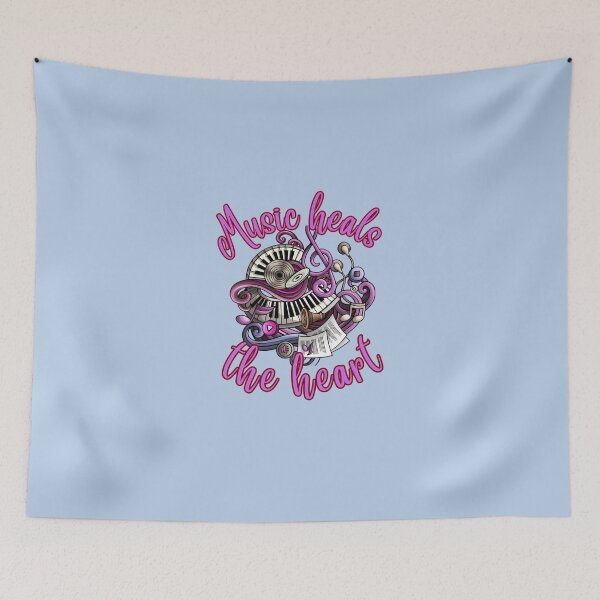 Item preview, Music-Heals-The-Heart-Love-Women-Classic-T-Shirt designed and sold by BeverlyUllrich6.