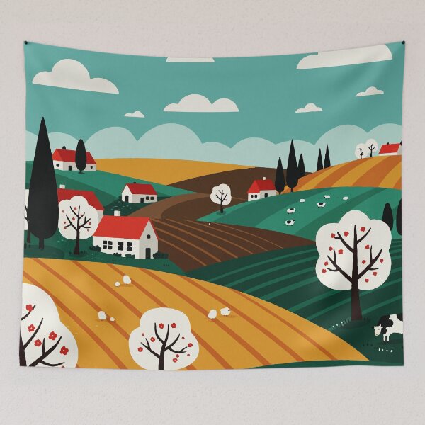 Item preview, Rural landscape designed and sold by Design4uStudio.