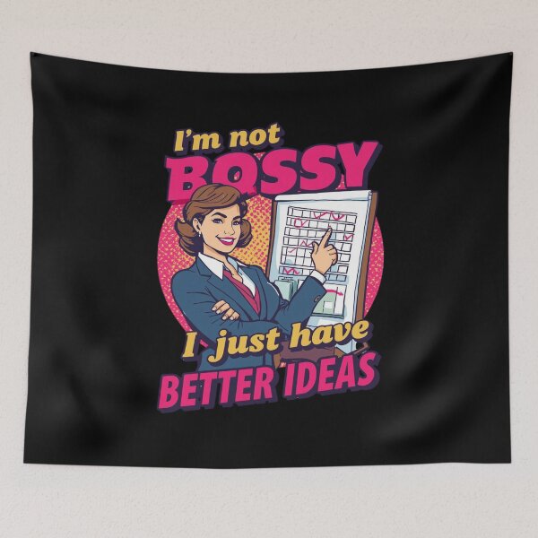 Item preview, I'm Not Bossy, I Just Have Better Ideas - Vintage Pop Art Businesswoman designed and sold by Tucker-Art.