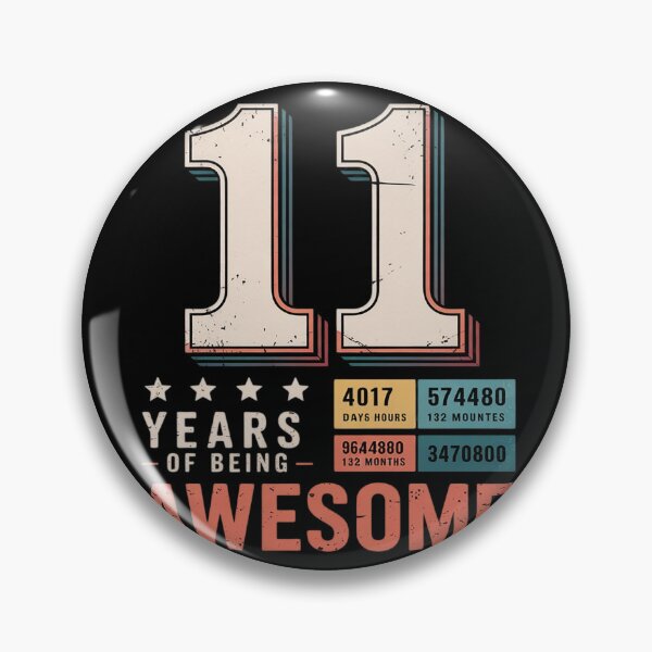 Item preview, 11th Birthday 132 Months 11 Years Old Being Awesome  designed and sold by KonstanKoraner.