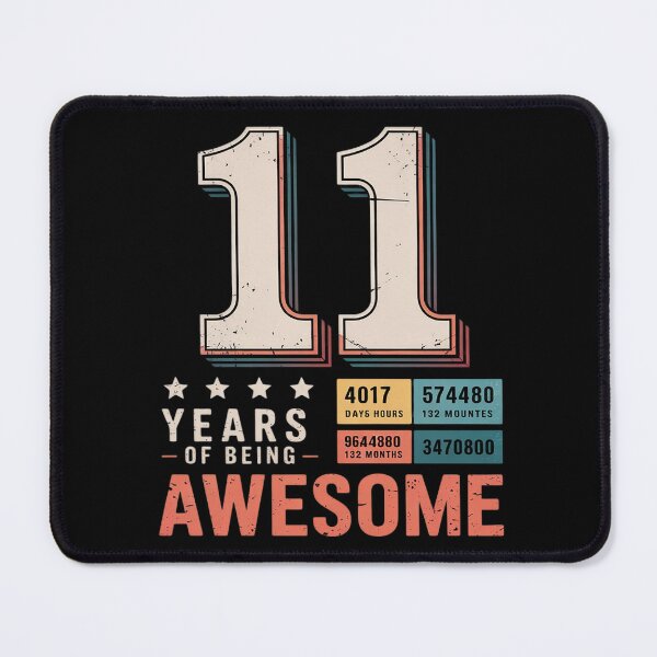 Item preview, 11th Birthday 132 Months 11 Years Old Being Awesome  designed and sold by KonstanKoraner.
