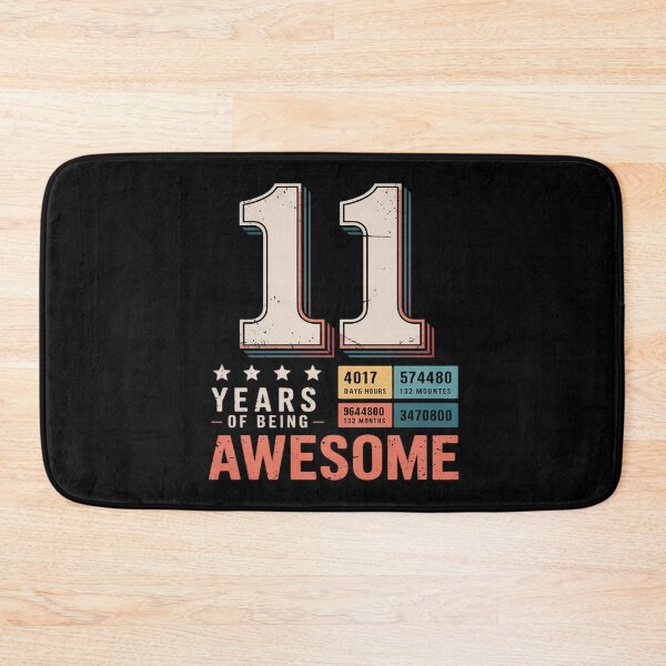 Item preview, 11th Birthday 132 Months 11 Years Old Being Awesome  designed and sold by KonstanKoraner.