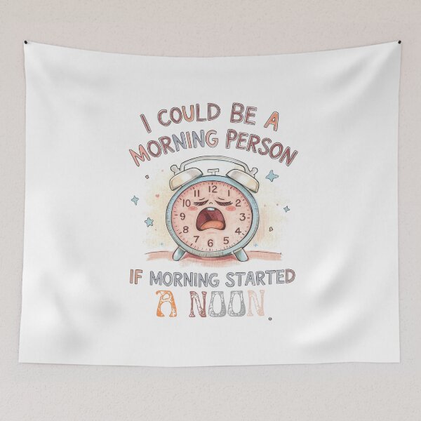 Item preview, I Could Be A Morning Person If Morning Started At Noon - Funny Alarm Clock Design designed and sold by Tucker-Art.