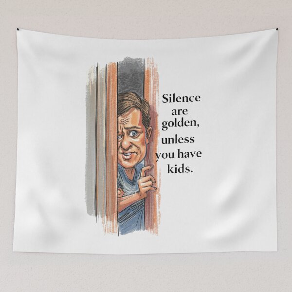 Item preview, Silence Are Golden, Unless You Have Kids - Funny Parent Meme Design designed and sold by Tucker-Art.