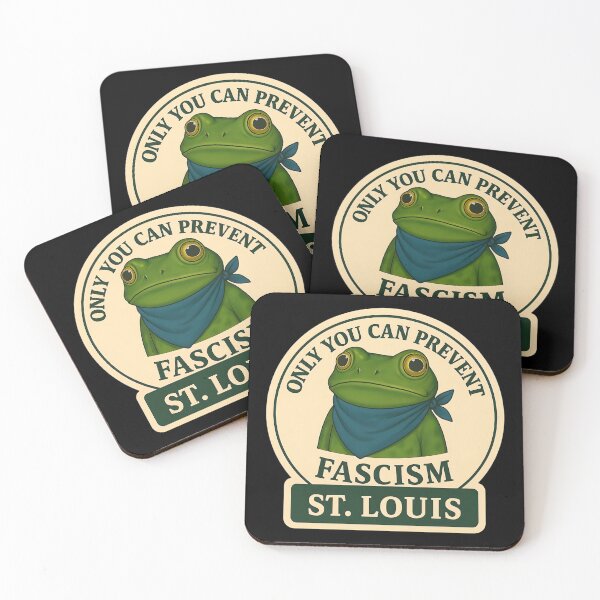 Item preview, Anti-Fascist Frog Art No Kings Resist: St. Louis designed and sold by PinUpPizzazz.