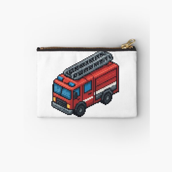 Item preview, Fire Truck Pixel Art — Retro Isometric Emergency Illustration designed and sold by arteopolis.