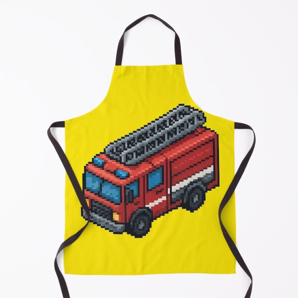 Item preview, Fire Truck Pixel Art — Retro Isometric Emergency Illustration designed and sold by arteopolis.