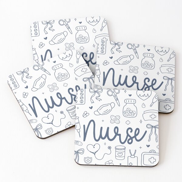 Item preview, Cute Nurse Doodle Design – Nursing Student Gift, Medical Scrubs Line Art designed and sold by MyMomentShirt.