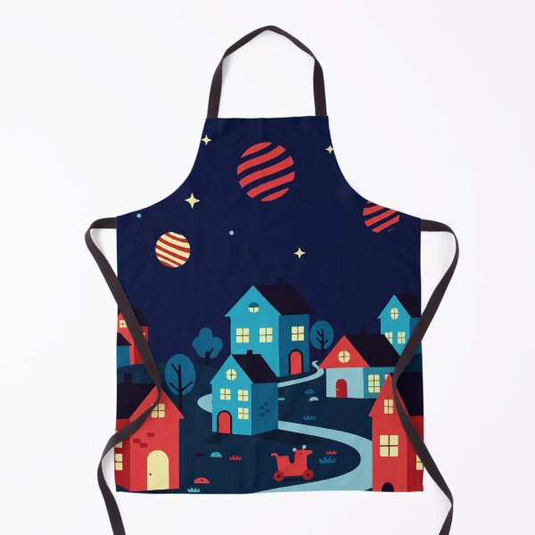 Item preview, Nighttime town designed and sold by Design4uStudio.