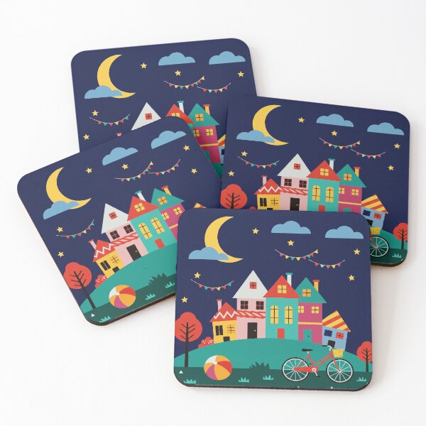 Item preview, Peaceful night city designed and sold by Design4uStudio.