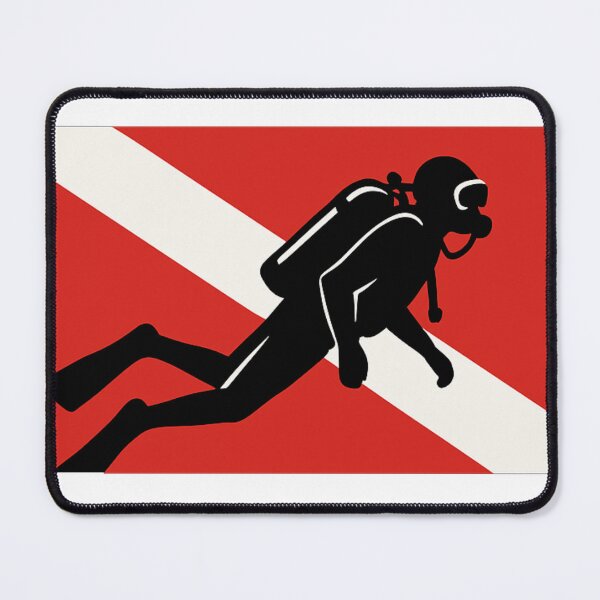 Item preview, Diving flag with diver designed and sold by Peycer.
