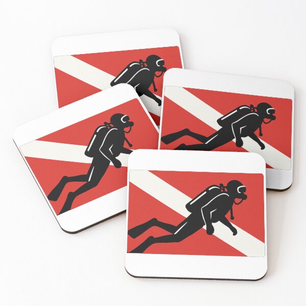 Item preview, Diving flag with diver designed and sold by Peycer.