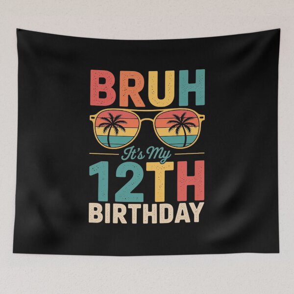 Item preview, Bruh It's My 12th Birthday 12 Year Old Birthday boys  designed and sold by KonstanKoraner.