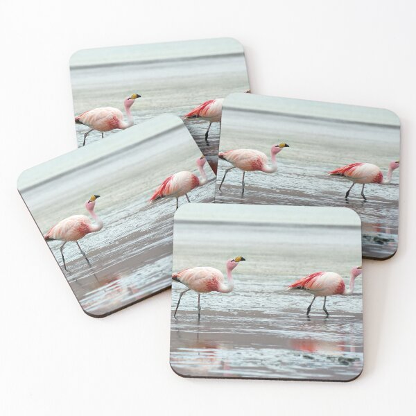 Item preview, Elegant flamingos by the shore designed and sold by Clauzierra.