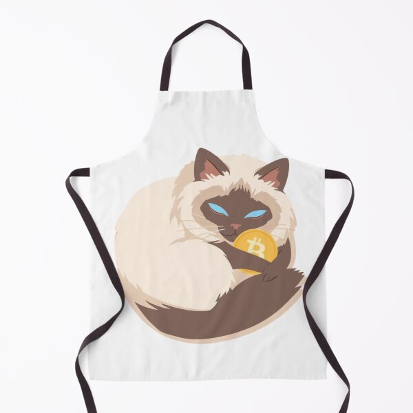 Item preview, Sleepy Trader Cat – Minimalist Bitcoin Dream Design designed and sold by Siamcatshop.