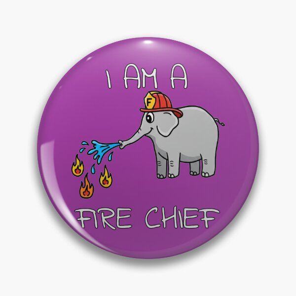 Item preview, Adorable Elephant Fire Chief – Cute Animal Hero designed and sold by INNERSELFART.
