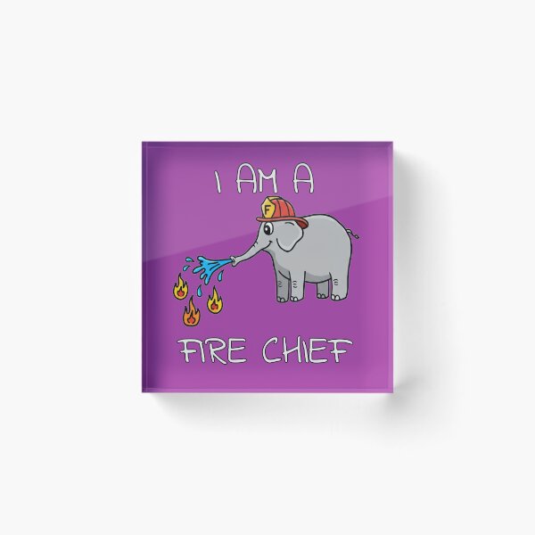 Item preview, Adorable Elephant Fire Chief – Cute Animal Hero designed and sold by INNERSELFART.