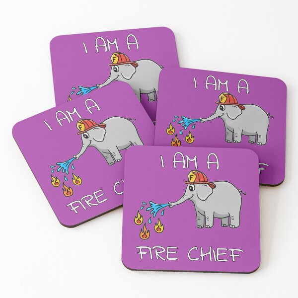 Item preview, Adorable Elephant Fire Chief – Cute Animal Hero designed and sold by INNERSELFART.