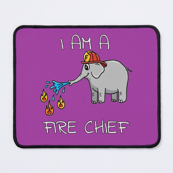 Item preview, Adorable Elephant Fire Chief – Cute Animal Hero designed and sold by INNERSELFART.