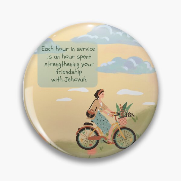 Item preview, Each hour in service  is an hour spent strengthening your friendship with Jehovah. designed and sold by GiftableGems.
