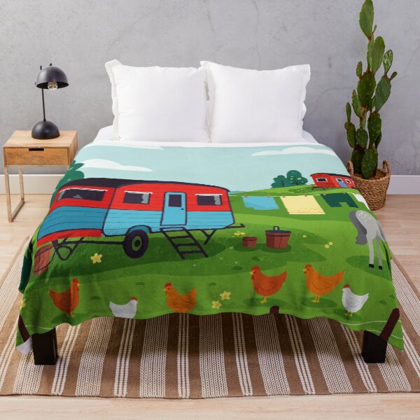 Item preview, Rural scene with caravans designed and sold by Design4uStudio.