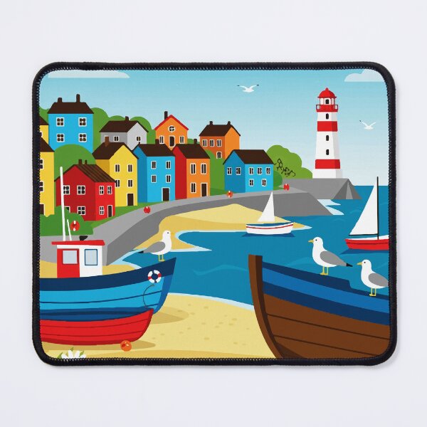 Item preview, Picturesque coastal town designed and sold by Design4uStudio.