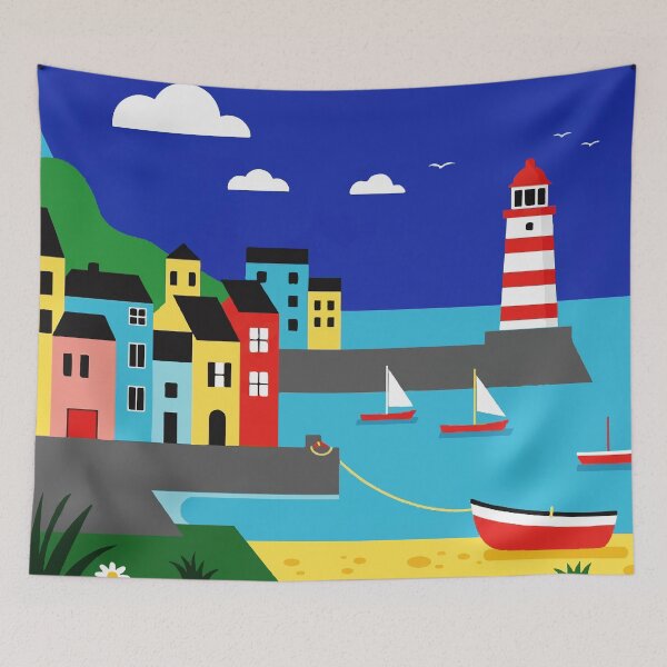 Item preview, Coastal town designed and sold by Design4uStudio.