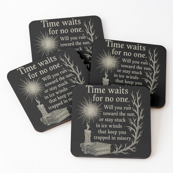 Item preview, Time Waits for No One – Gothic Sun & Statue designed and sold by Mouraludia.