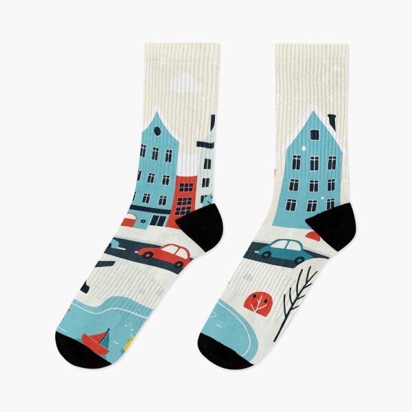 Item preview, Snowy city designed and sold by Design4uStudio.