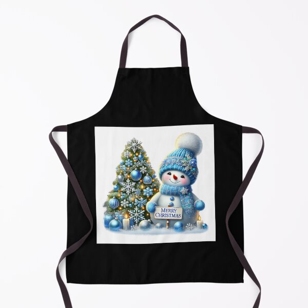 Item preview, Merry Christmas Adorable Snowman And Christmas Tree Art designed and sold by DEC02.