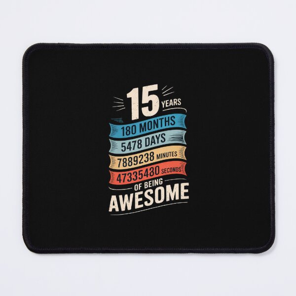 Item preview, 15th Birthday 15 Years Old 180 Months designed and sold by dainegilbert.